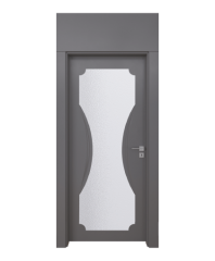 BY-165V Porte intérieure Laqué Vitrée